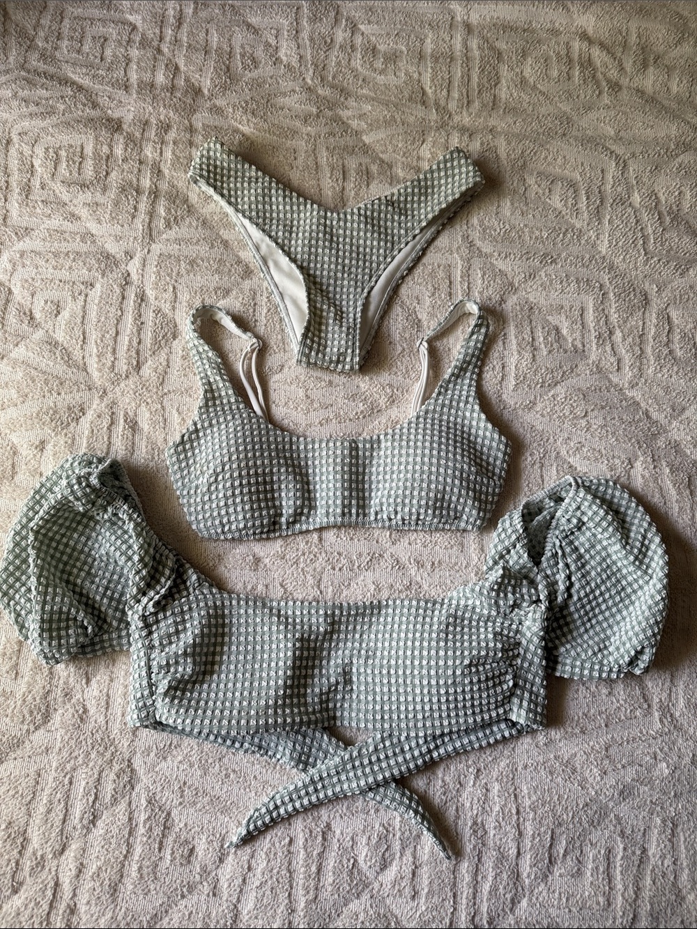Abercrombie & Fitch three-piece bikini set S tops and XS bottoms